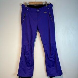 Karbon women’s purple  snowboarding pants size 8 NWOT stunning